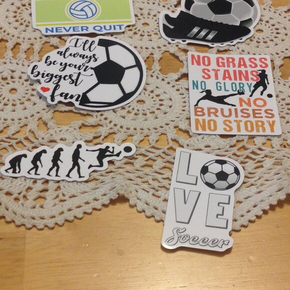 Sports Stickers for cellphone, hydration bottles, Soccer - Picture 6 of 8